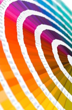 Colour guide fan